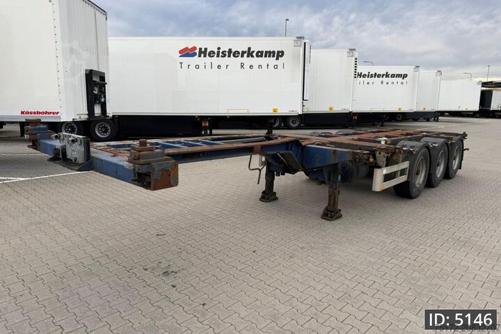 Containertransport Pacton T3-010 / Multichassis / BPW Drum