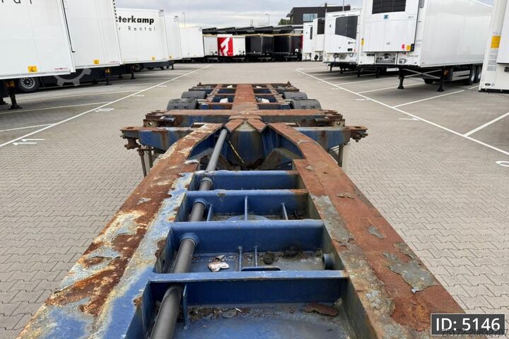 Containertransport Pacton T3-010 / Multichassis / BPW Drum