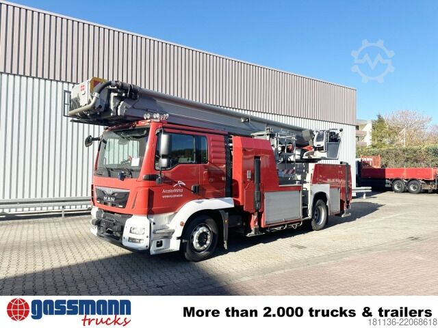 Fire truck MAN TGM 18.340 4x2 BL, Navi, Ziegler Aufbau, Bronto