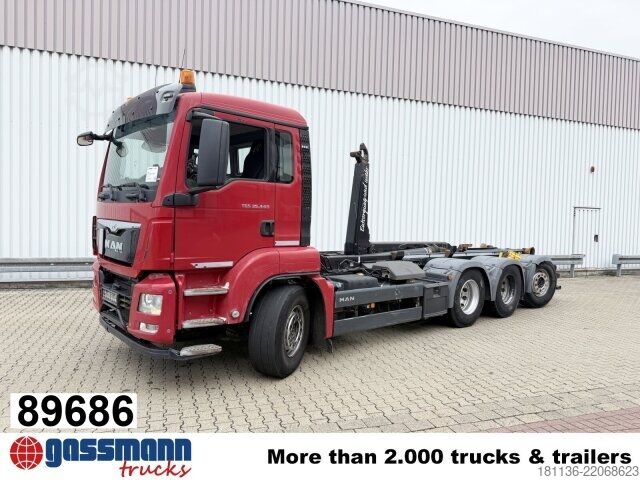Roll-off tipper truck MAN TGS 35.440 8x4-4 BL, Intarder, Lenk-/Lift,