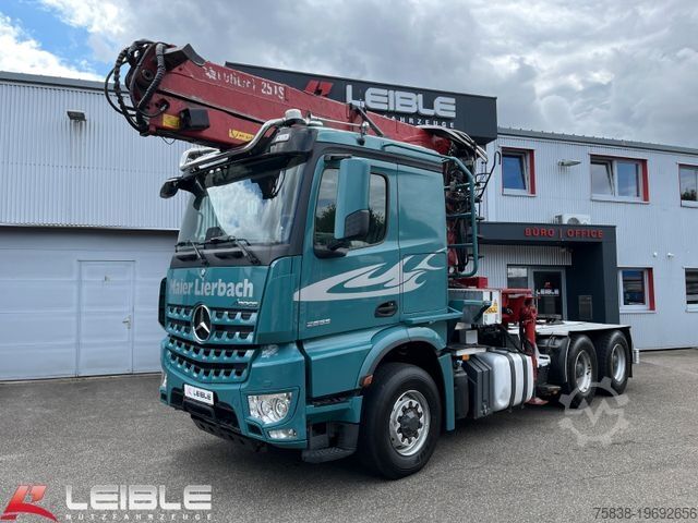 Truck mounted crane MERCEDES-BENZ Arocs 2653 6x4HAD*HIAB Kran*Hultdins Greifer*AP*