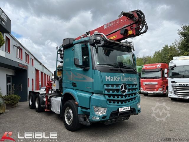 Truck mounted crane MERCEDES-BENZ Arocs 2653 6x4HAD*HIAB Kran*Hultdins Greifer*AP*