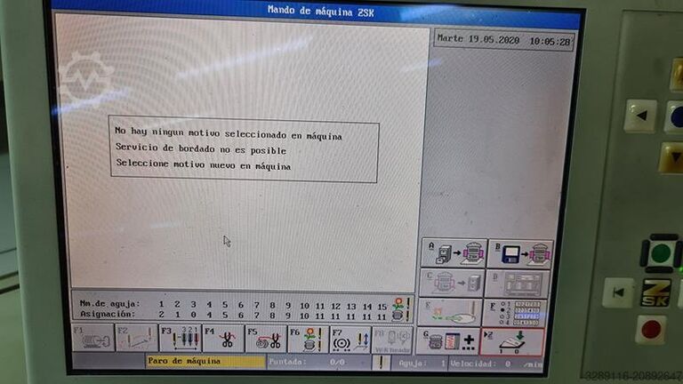 Stickmaschine ZSK XCF 1511-400