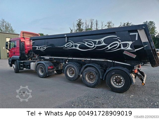 Tipper semitrailer CARNEHL 24 m CHKS/HH   Stahl  Kippmulde Plane Lift achse