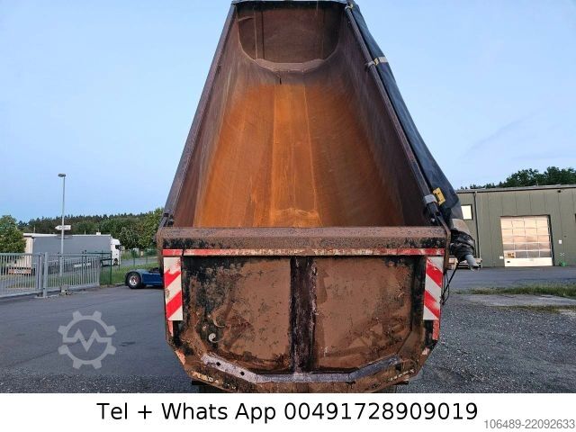 Tipper semitrailer CARNEHL 24 m CHKS/HH   Stahl  Kippmulde Plane Lift achse
