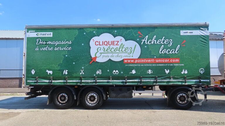 Sliding tarpaulins Lecitrailer 27000 kg!  Liftaxel, 3 axel BPW, Edscha