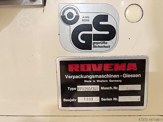 Bag Forming, Filling and Sealing Machine Rovema VXP 250/340