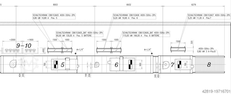 LUFTMESSER- TROCKNER Cefla SP-FEV, ECOGEL E4/5 + AQUADRY LA/5