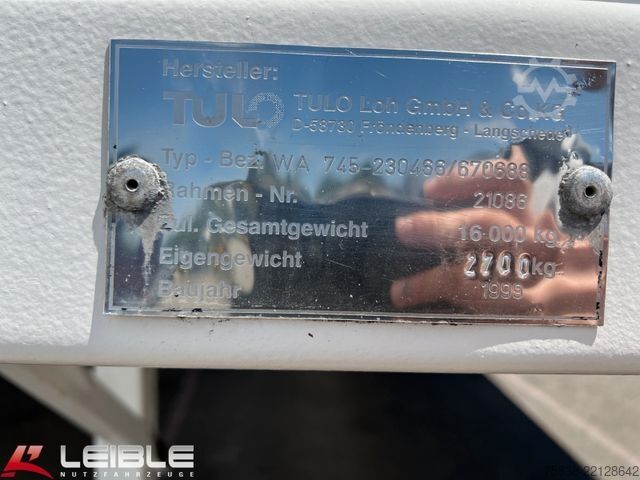Anhänger-Wechselpritsche  TULO WA-745*Lochwände*Doppelstockfähig*