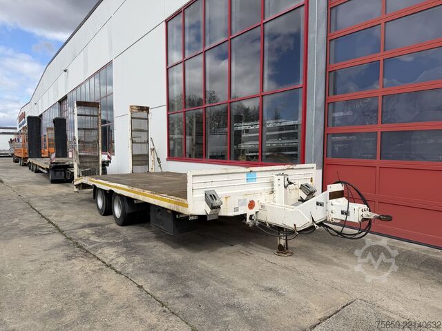 Low loader trailer Blomenroehr 688/18000  19 t Tandemtieflader, wenig Benutzt
