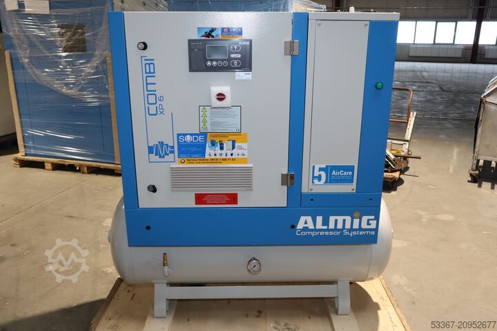 Variable 5.5 Kw compressor dryer tank ALMIG Combi XP 6-270D
