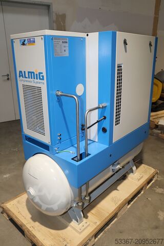 Variable 5.5 Kw compressor dryer tank ALMIG Combi XP 6-270D