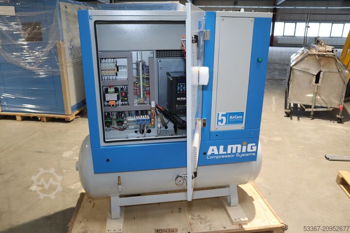 Variable 5.5 Kw compressor dryer tank ALMIG Combi XP 6-270D