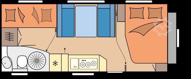Caravan HOBBY 545 KMF Excellent Edition, Alde Heizung, 3.Etage