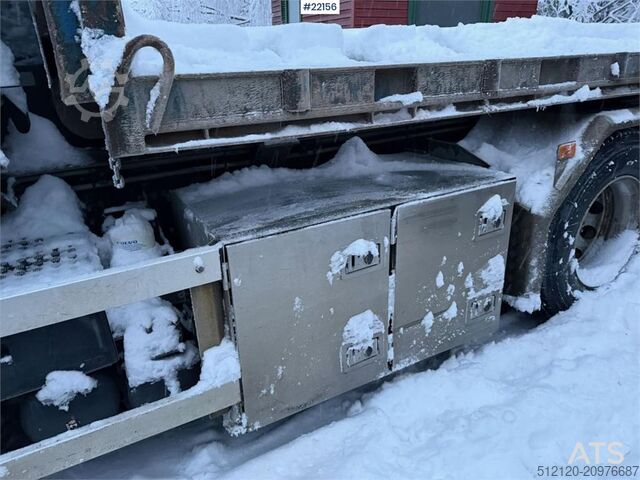 Hook arm system Volvo FM500 snow plough equipped tridem hook truck