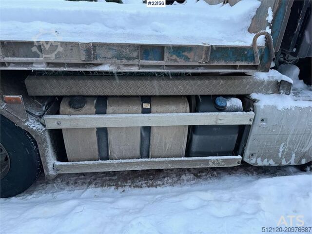 Hook arm system Volvo FM500 snow plough equipped tridem hook truck