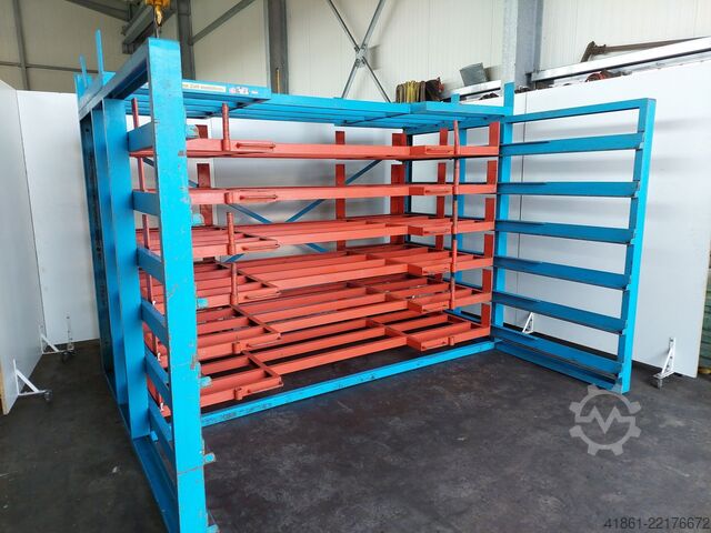Pull-out drawer roller floor heavy-duty rack BARTELS SR-SO