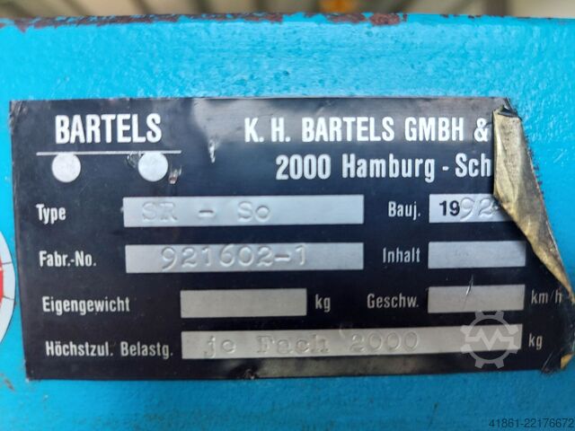 Pull-out drawer roller floor heavy-duty rack BARTELS SR-SO