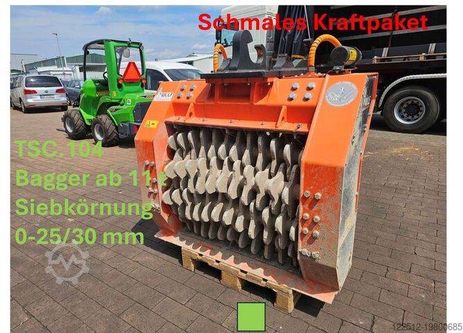Schaufelseparatoren Wolf Technik für Baumaschinen Terra-Star. TSC.104.S204