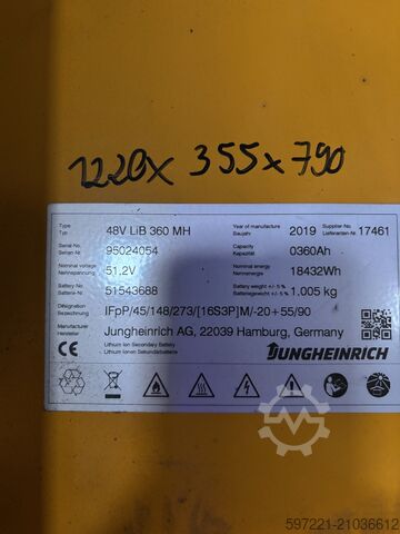 Schubmaststapler Jungheinrich ETV 216 Lithium
