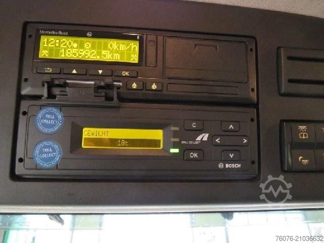 Box truck MERCEDES-BENZ 1824 L Koffer 7.2 Seitentür  LBW 2t Kamera