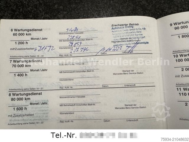 Sonstige MERCEDES-BENZ 811 gr Haus 6 Sitze rre  orig.31tkm