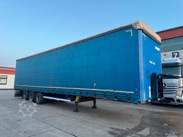Open semitrailer with tarp KRONE SN24 *  * SAF ACHSEN * LIFTACHSE * 3 M HOCH