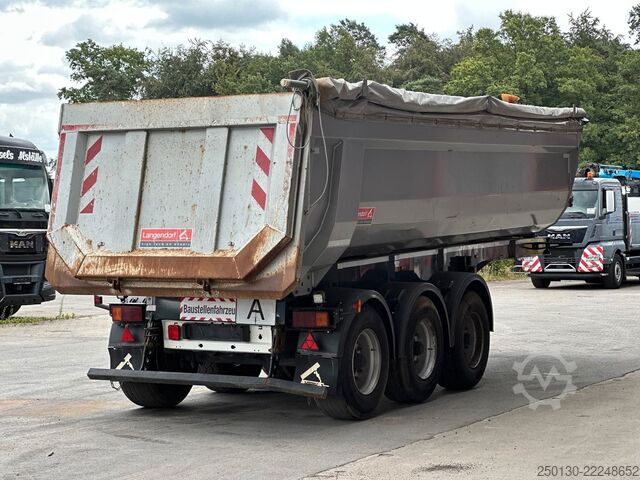 Tipper semitrailer LANGENDORF SKA 24/30 Stahlmulde* Rollplane