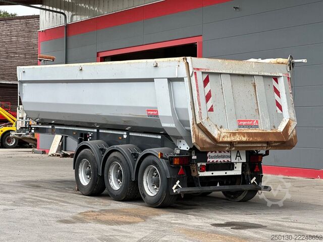 Tipper semitrailer LANGENDORF SKA 24/30 Stahlmulde* Rollplane