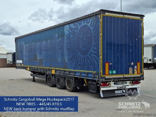 Open semitrailer with tarp Schmitz Cargobull Curtainsider Mega