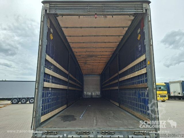 Open semitrailer with tarp Schmitz Cargobull Curtainsider Mega