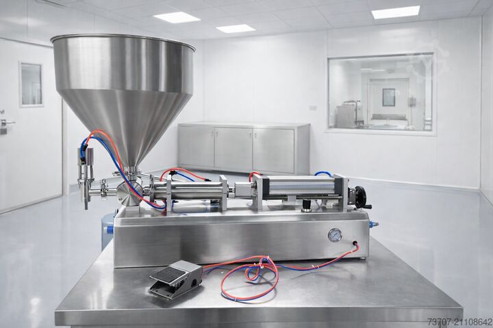 Behälterfüllsystem 50ml - 500ml Cilinder Water Olie Gel Flu Afvulmachine Vulmachine Doseermachine