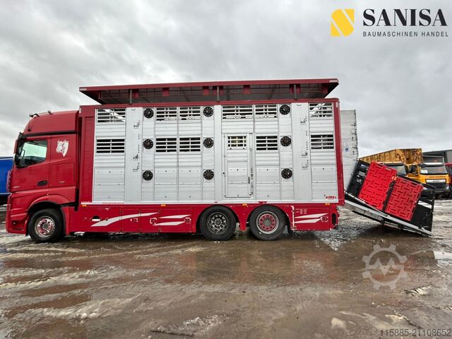 Viehtransporter LKW Mercedes-Benz Actros2551/Viehtransporter/Finkl 3Stock