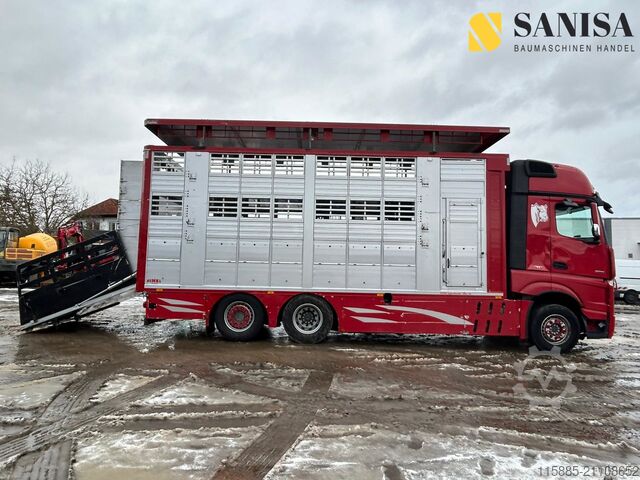 Viehtransporter LKW Mercedes-Benz Actros2551/Viehtransporter/Finkl 3Stock