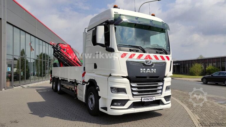 Kranwagen MAN TGX 26.540 6x2-4 LL Containerpritsche/Fassi 545