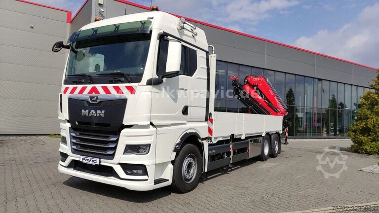Kranwagen MAN TGX 26.540 6x2-4 LL Containerpritsche/Fassi 545