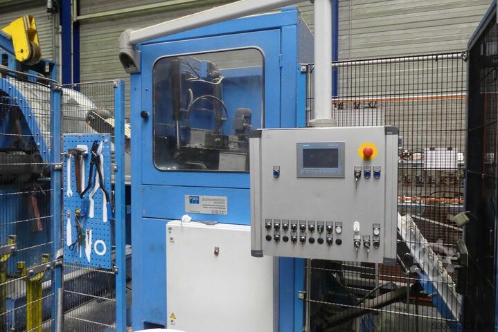 Press line with MANZONI eccentric press MANZONI T6302MR/2/12/TE
