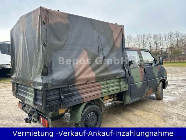 Transporter mit Pritsche & Plane VOLKSWAGEN T4 2.4 D - DOKA-Pritsche-ex. Bundeswehr