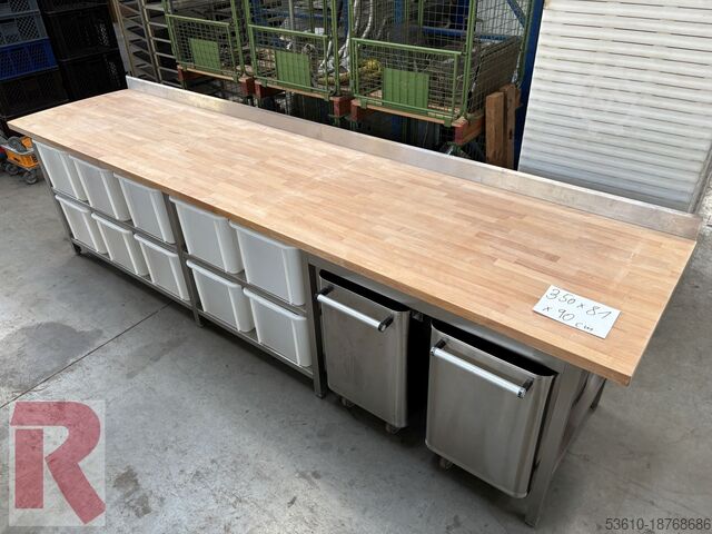 Arbeitstische mit Buchenholzplatte