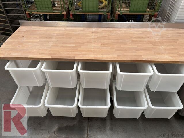 Arbeitstische mit Buchenholzplatte  