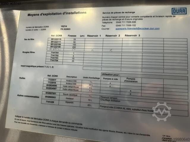 Washing machine DÜRR ECOCLEAN Jeto 84W