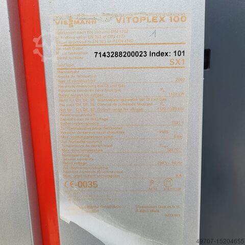 Low-temperature boiler Heating system Viessmann Vitoplex SX1  1120kw Weishaupt G30/2A 300-2300kw