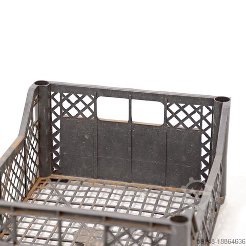 Used Euronorm stacking bins walls + floor perforated, L: 400, W: 300, H: 160 (mm). 14ltr, Kruizinga 98-440GB-PAL