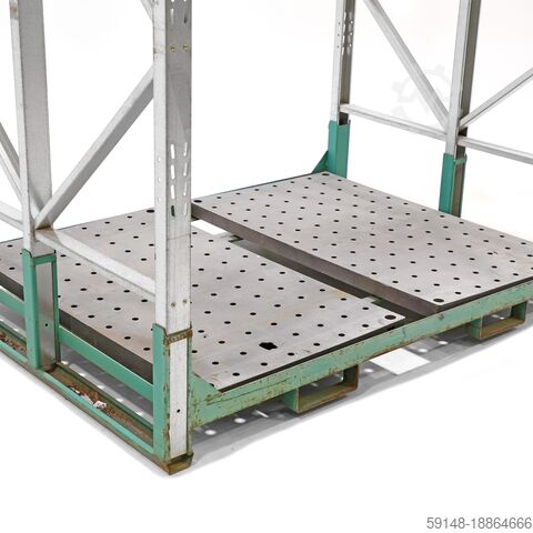 Gebrauchte Reifenlagerung stapelbar und einklappbar Senkrechte Beladung, L: 2000, B: 1410, Kruizinga 98-445GB-01