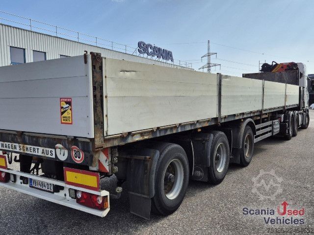 Open semitrailer Meusburger MPS 3 - Lenkachsen - Baustoff