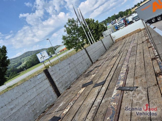 Open semitrailer Meusburger MPS 3 - Lenkachsen - Baustoff