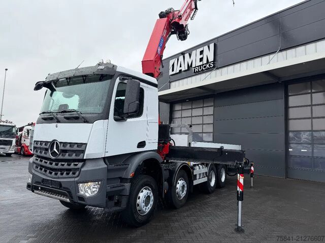 Kranwagen Mercedes-Benz AROCS 4142 8x4 HMF 4020 K6 + JIB FJ 600-K4