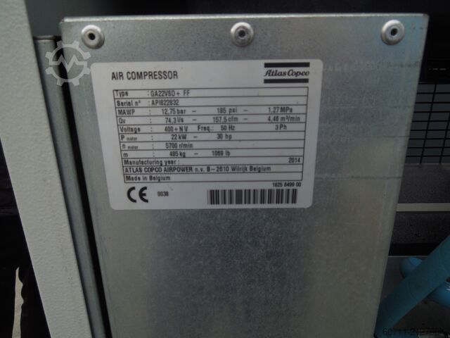 Schraubenkompressor Atlas Copco GA22VSDFF