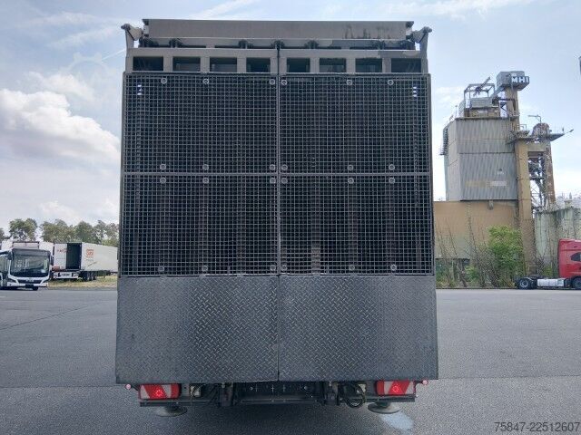 Open semitrailer with tarp Schröder ST 18/20 P4-13.35 Mega Rampe Hubbett