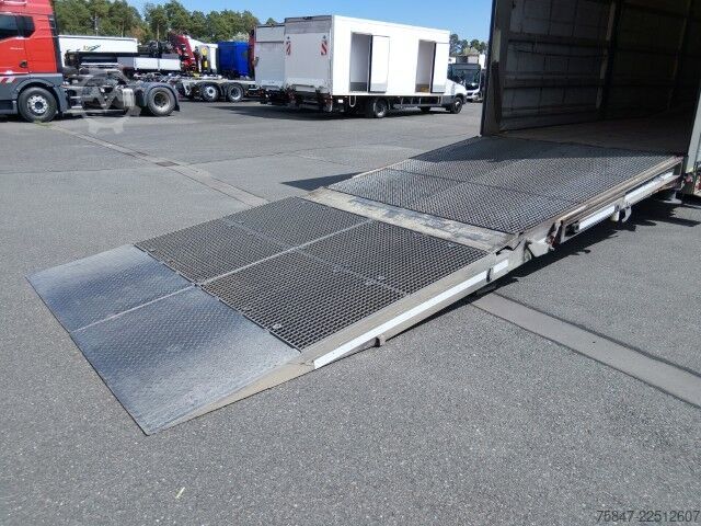 Open semitrailer with tarp Schröder ST 18/20 P4-13.35 Mega Rampe Hubbett